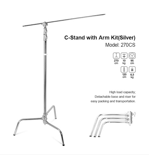 Godox 270CS C-Stand With Boom Arm - 4